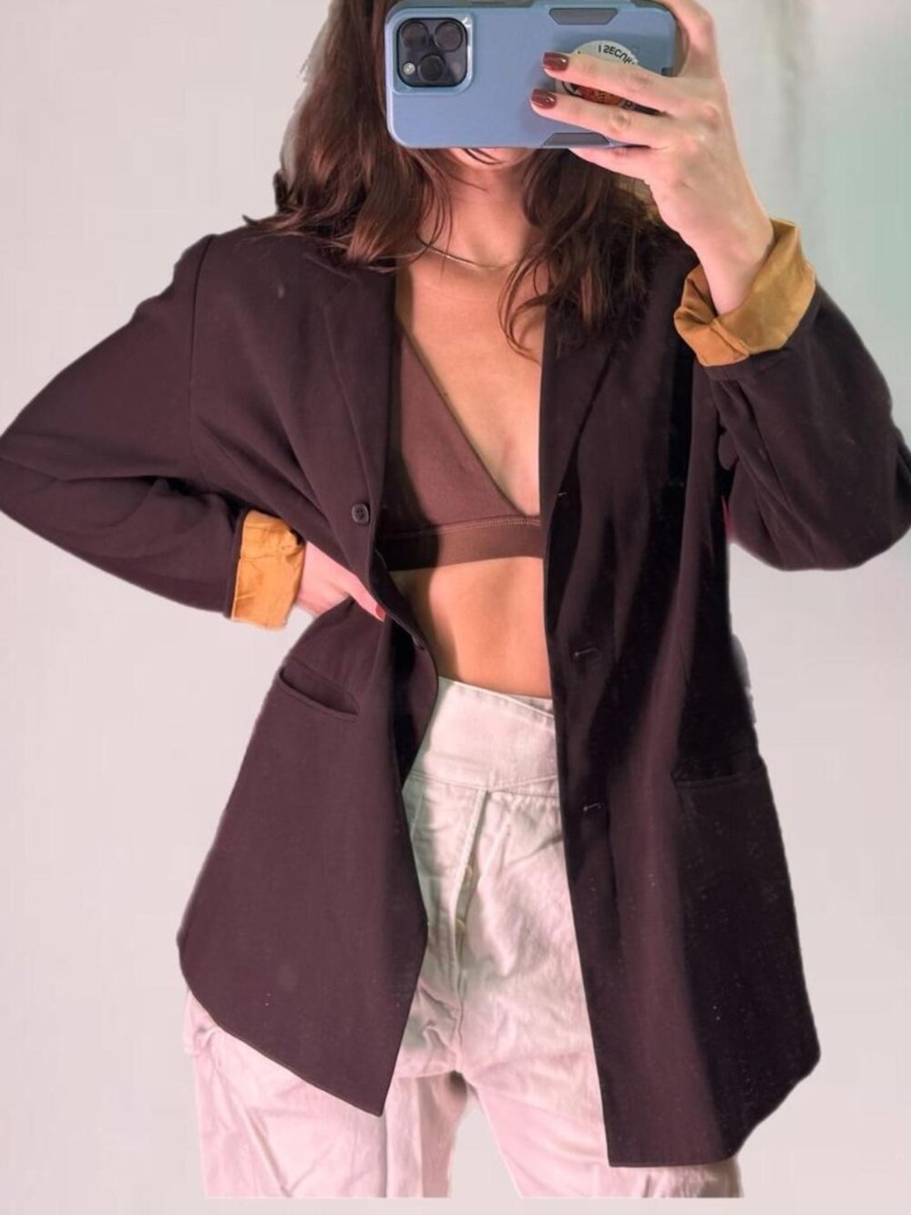 Vintage inspired Oversized brown blazer 🤎